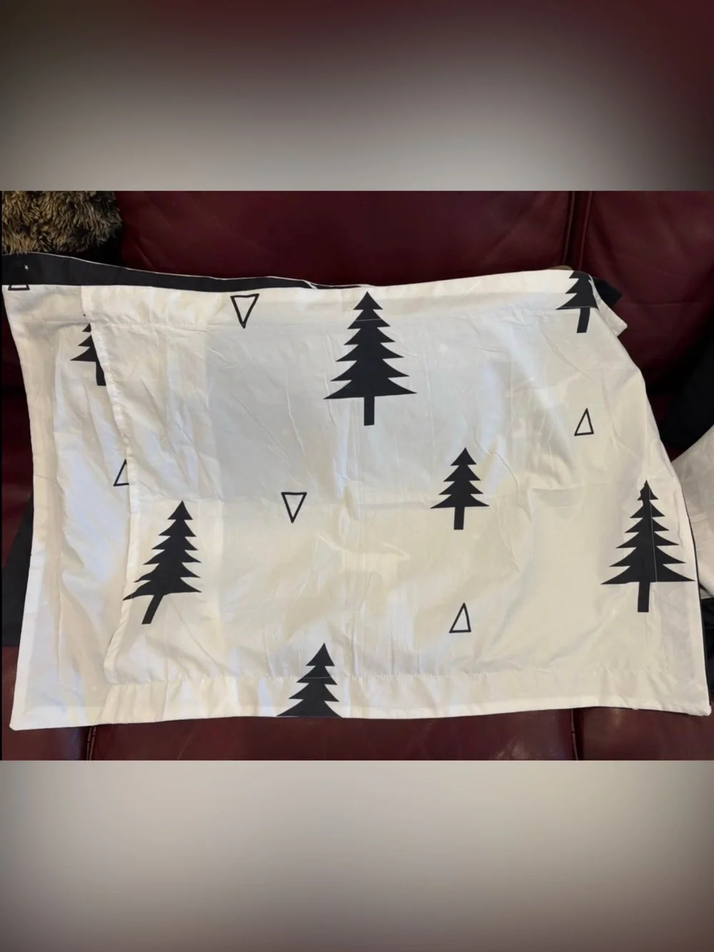 Black & White Reversible Holiday Duvet & Shams